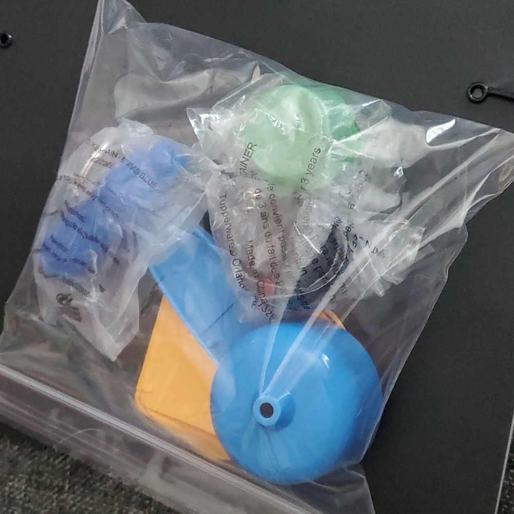 Tupperware keychains & gadgets